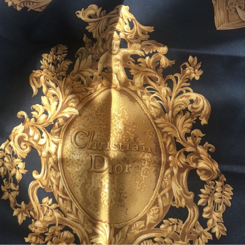 Christian Dior NWOT Multicolor Authentic Silk Scarf - Picture 4 of 10